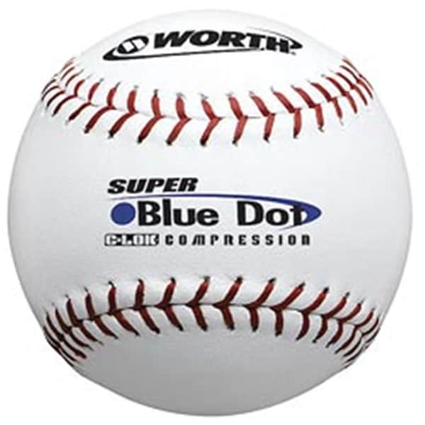 Worth 47-525 Synthetic Blue Dot SFB-12 Baseball-Softball Balls WO25192 - main